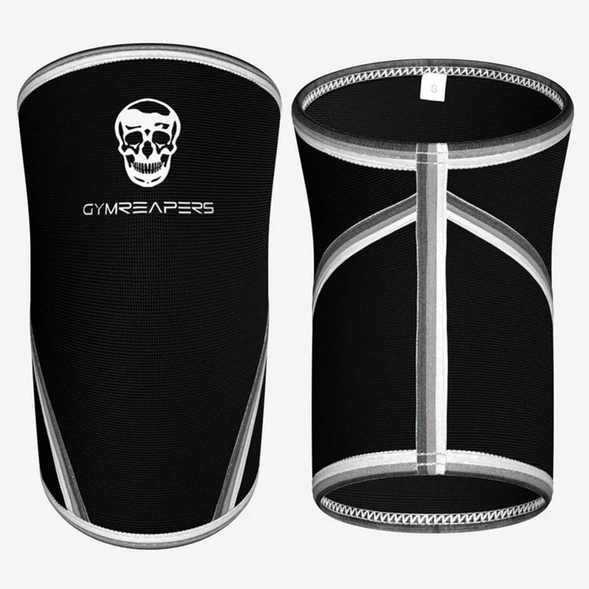 Gymreapers - Knee Sleeves 7mm Neoprene - Training Accessories - Black/White - Cave Sports Nutrition