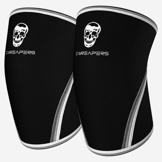 Gymreapers - Knee Sleeves 7mm Neoprene - Training Accessories - Black/White - Cave Sports Nutrition