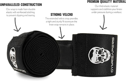 Gymreapers - Knee Wraps - Training Accessories - Gray - Cave Sports Nutrition