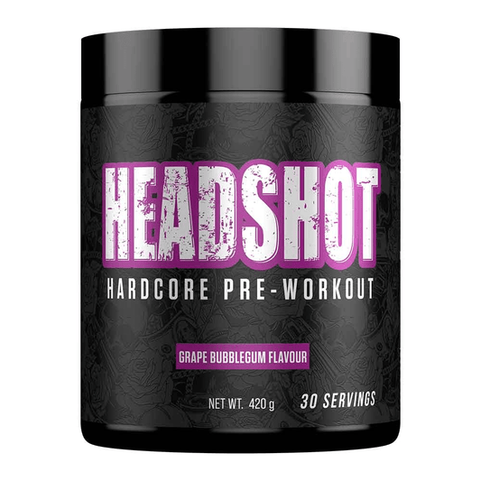 Headshot - Hardcore Pre - Workout - Grape Bubblegum - Cave Sports Nutrition
