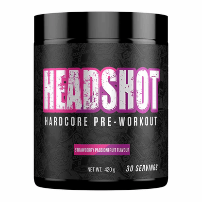 Headshot - Hardcore Pre - Workout - Grape Bubblegum - Cave Sports Nutrition