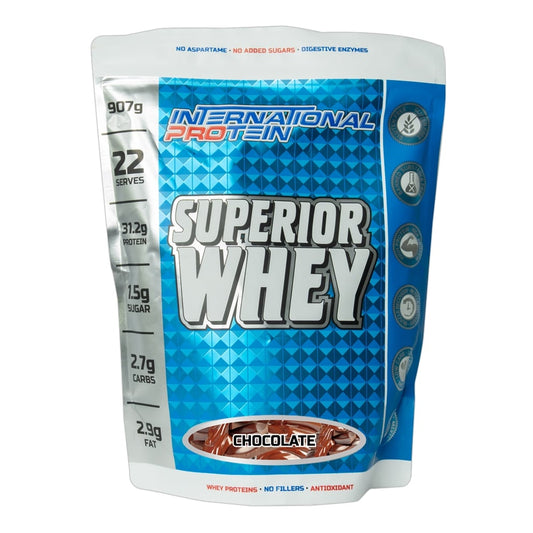 International Protein - Superior Whey - Supplements - 22 Serves - Cave Sports Nutrition