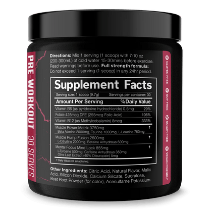 JNX Sports - The Shadow! Pre - Workout - Supplements - Strawberry Pineapple - Cave Sports Nutrition