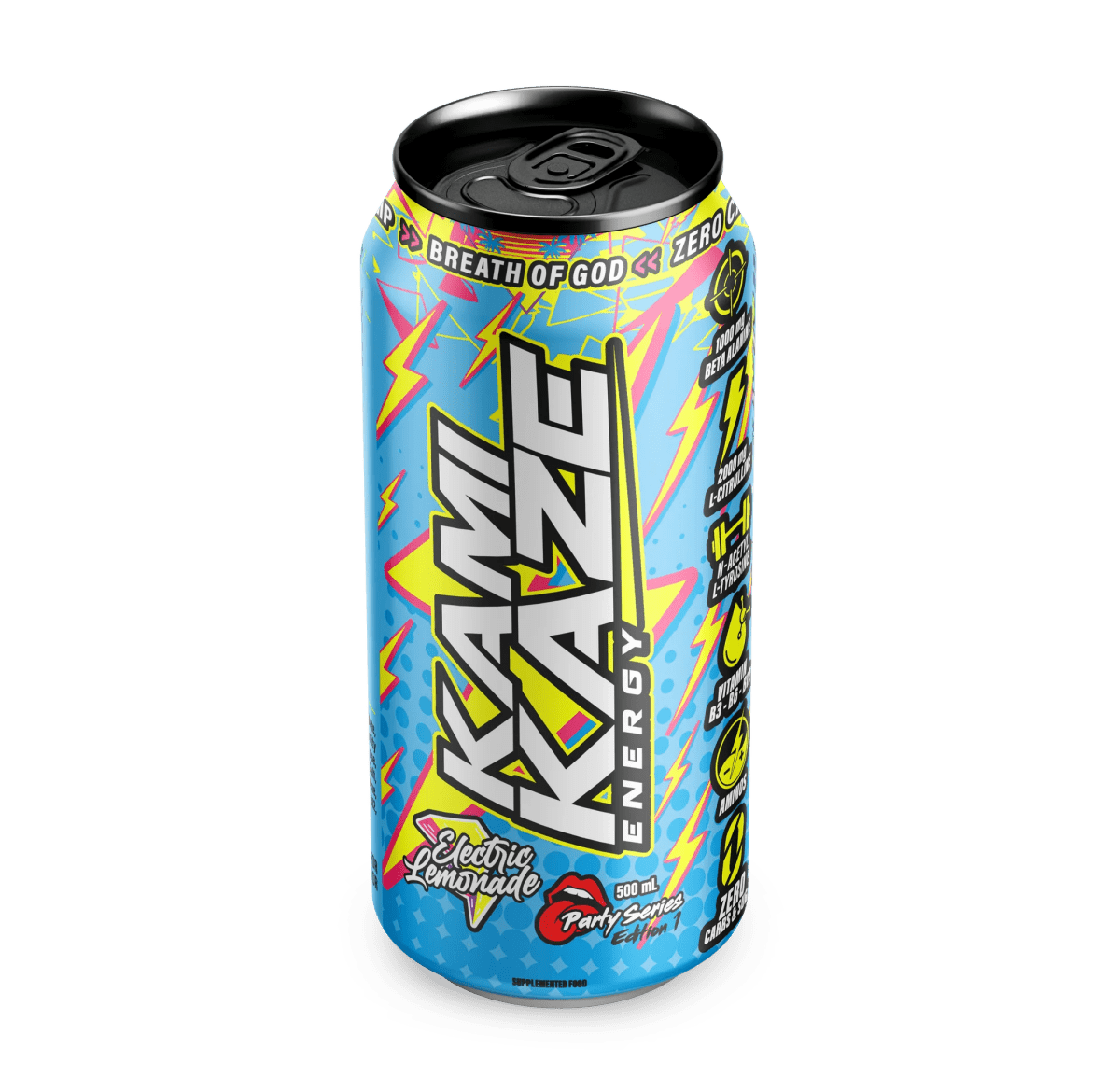Kamikaze Energy RTD - Cafe - Electric Lemonade - Cave Sports Nutrition