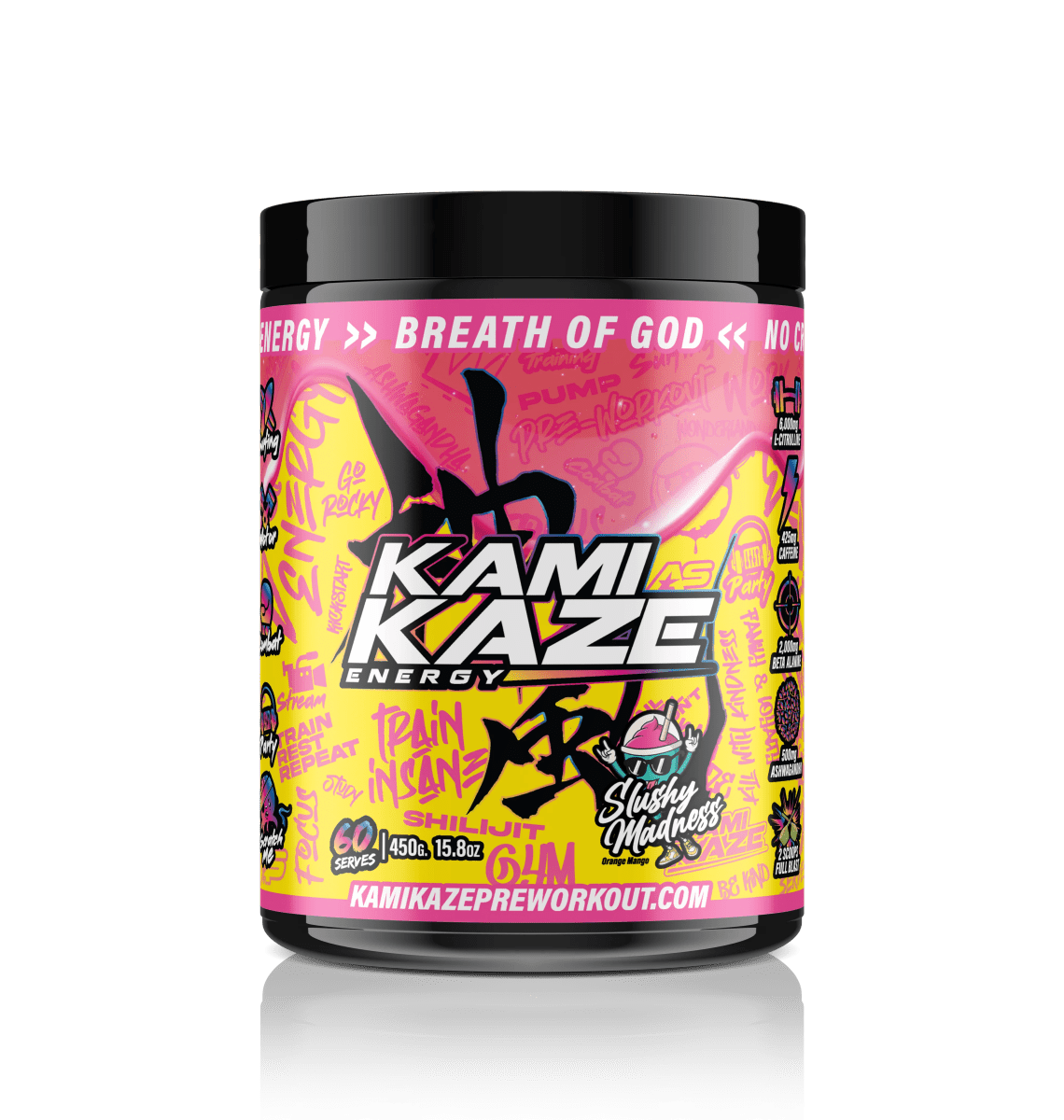 Kamikaze Pre - Workout - Supplements - 30 Serves - Cave Sports Nutrition