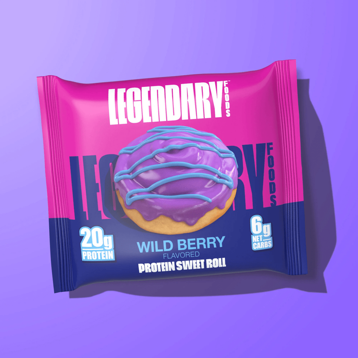 Legendary Foods - Protein Sweet Roll - Cafe - Wild Berry - Cave Sports Nutrition