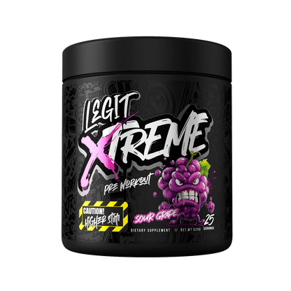 Legit - Xtreme Pre Workout - Supplements - Sour Grape - Cave Sports Nutrition