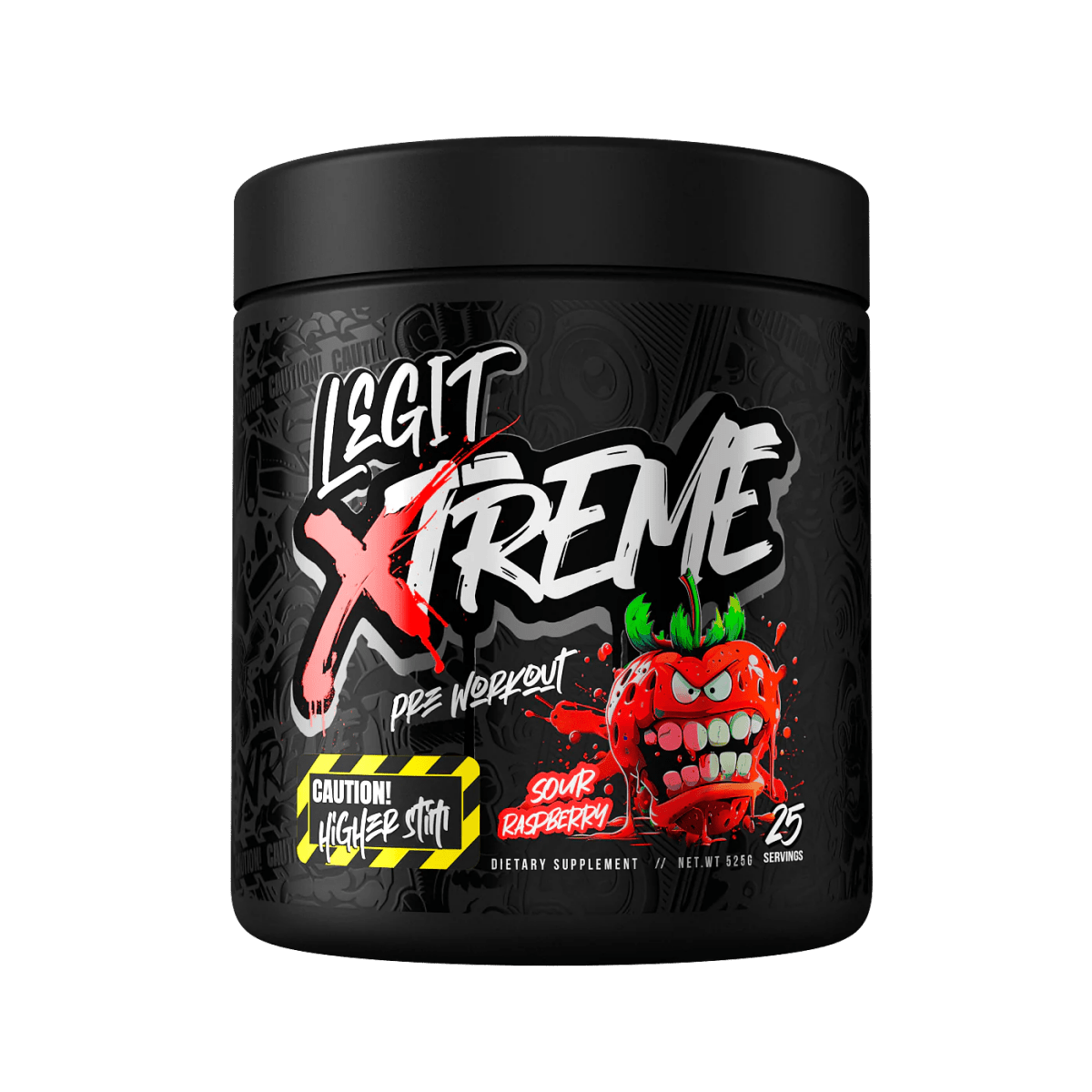 Legit - Xtreme Pre Workout - Supplements - Sour Raspberry - Cave Sports Nutrition