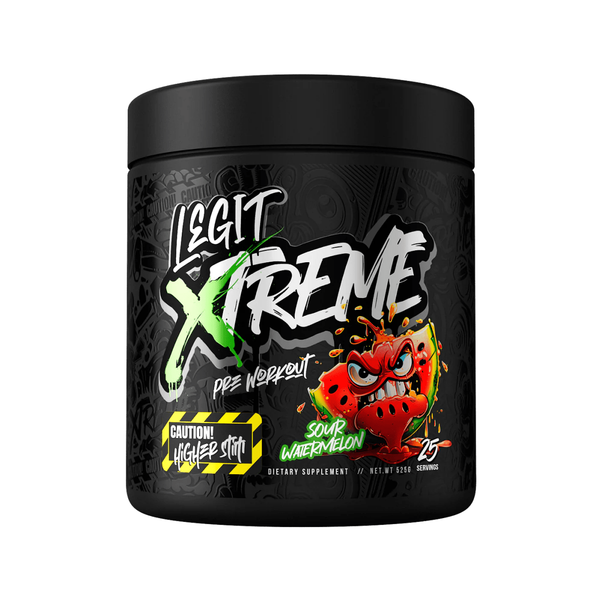 Legit - Xtreme Pre Workout - Supplements - Sour Watermelon - Cave Sports Nutrition