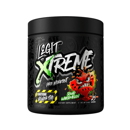 Legit - Xtreme Pre Workout - Supplements - Sour Watermelon - Cave Sports Nutrition