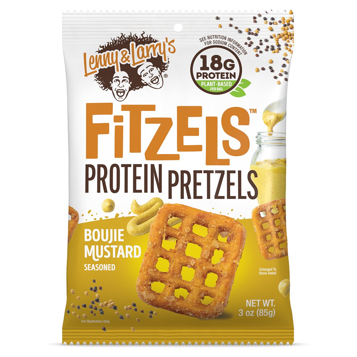 Lenny & Larry's - Fitzels Protein Pretzels - Cafe - 85g - Cave Sports Nutrition