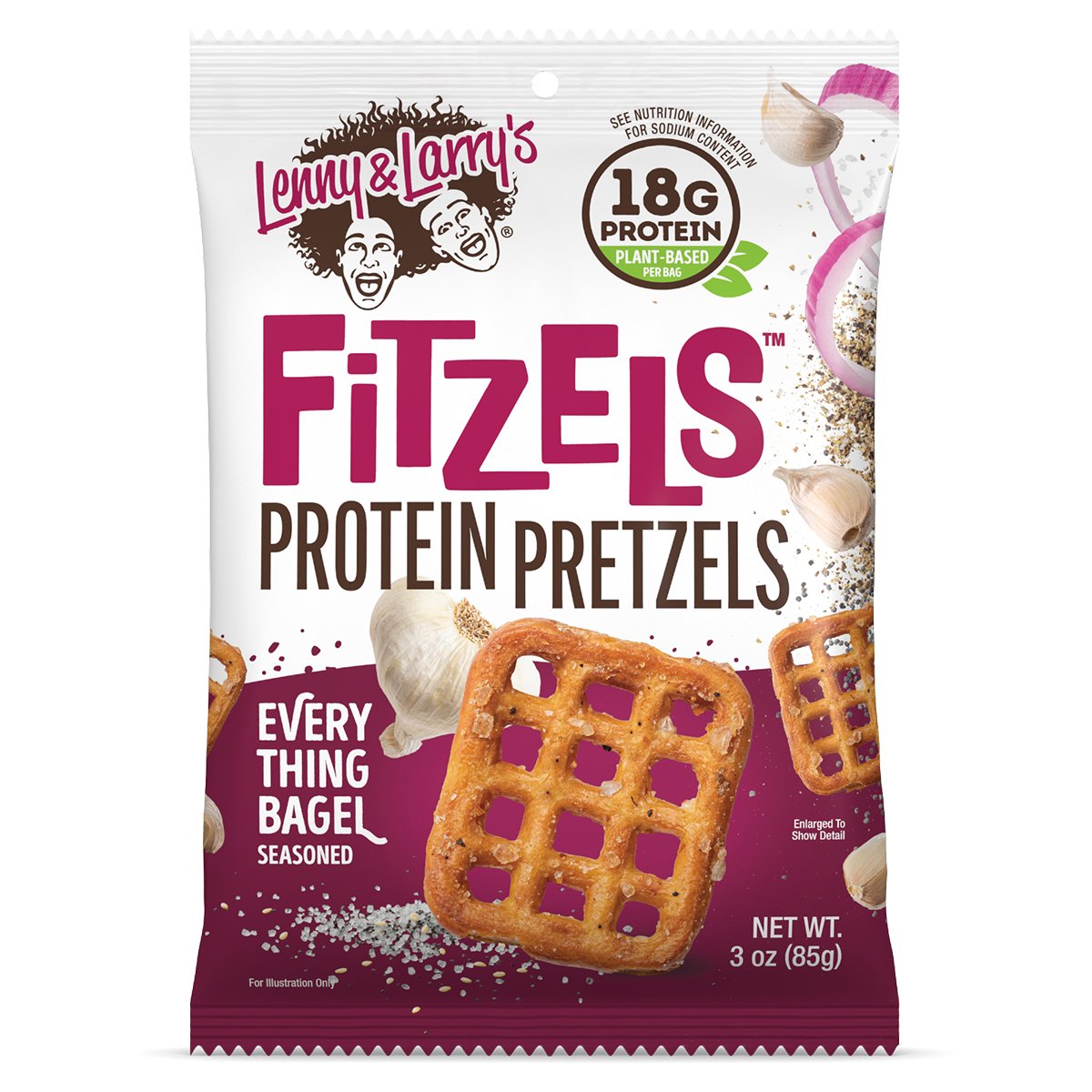 Lenny & Larry's - Fitzels Protein Pretzels - Cafe - 85g - Cave Sports Nutrition