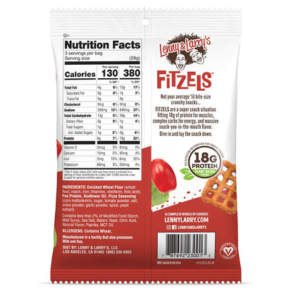 Lenny & Larry's - Fitzels Protein Pretzels - Cafe - 85g - Cave Sports Nutrition