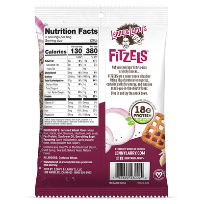Lenny & Larry's - Fitzels Protein Pretzels - Cafe - 85g - Cave Sports Nutrition