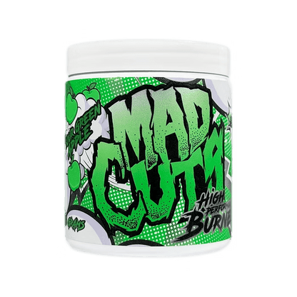 Mad Cuts Performance Burner + Pre - Workout - Supplements - Sour Green Apple - Cave Sports Nutrition