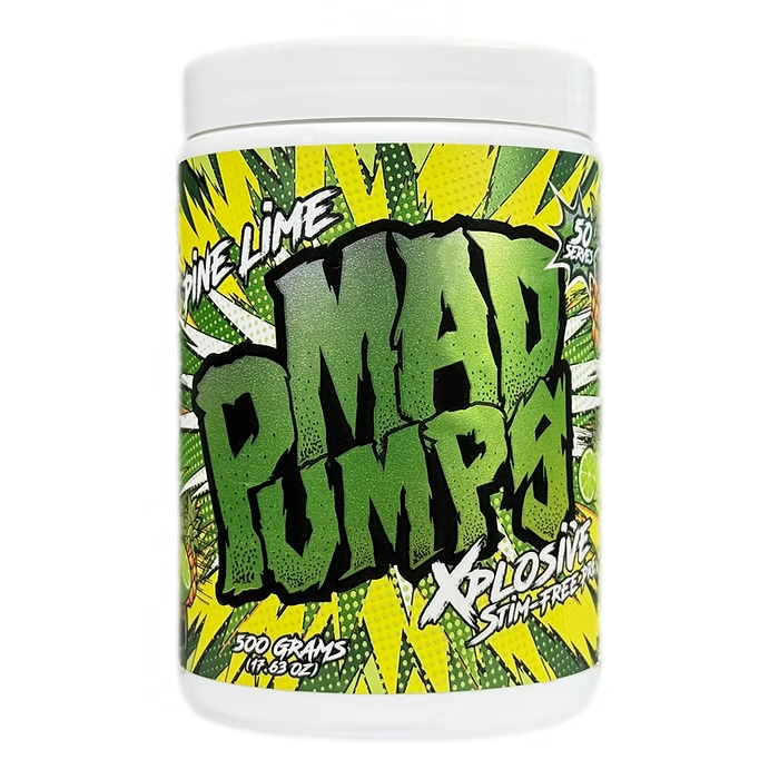 Mad Pumps Stim - Free Pre - Workout - Supplements - Pine Lime - Cave Sports Nutrition