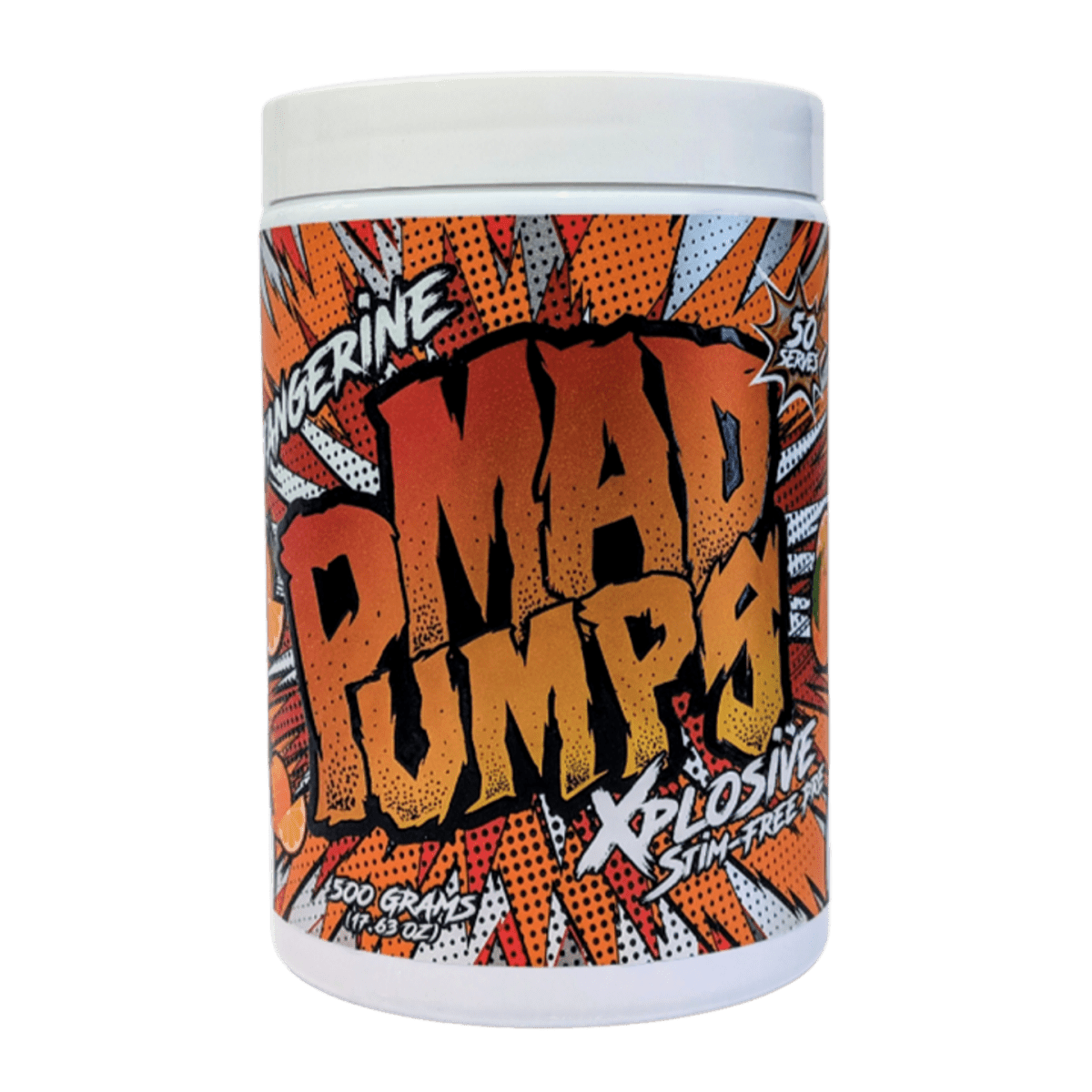 Mad Pumps Stim - Free Pre - Workout - Supplements - Tangerine - Cave Sports Nutrition