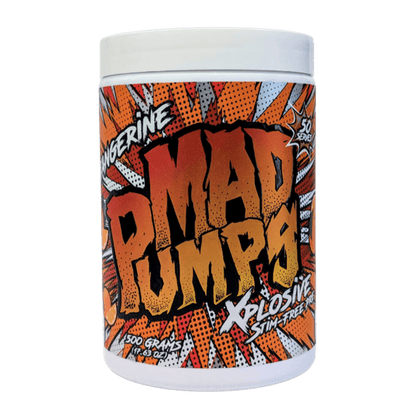 Mad Pumps Stim - Free Pre - Workout - Supplements - Tangerine - Cave Sports Nutrition