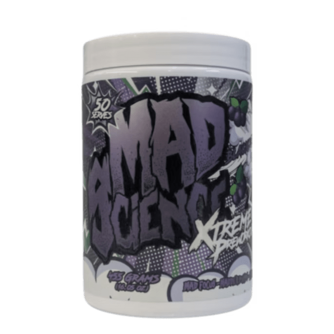 Mad Science - Xtreme Pre - Workout - Supplements - 50/25 Serves - Cave Sports Nutrition