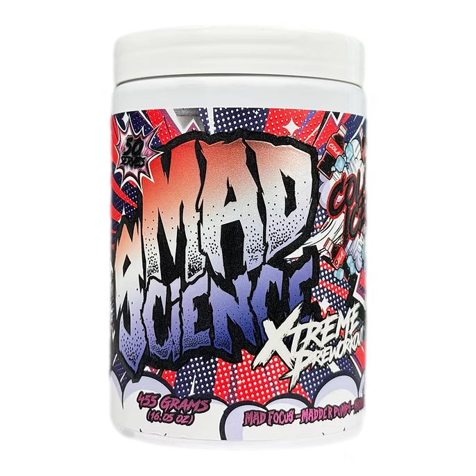 Mad Science - Xtreme Pre - Workout - Supplements - 50/25 Serves - Cave Sports Nutrition
