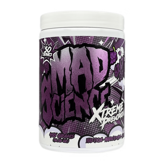 Mad Science - Xtreme Pre - Workout - Supplements - 50/25 Serves - Cave Sports Nutrition