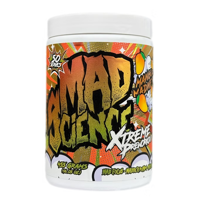 Mad Science - Xtreme Pre - Workout - Supplements - 50/25 Serves - Cave Sports Nutrition