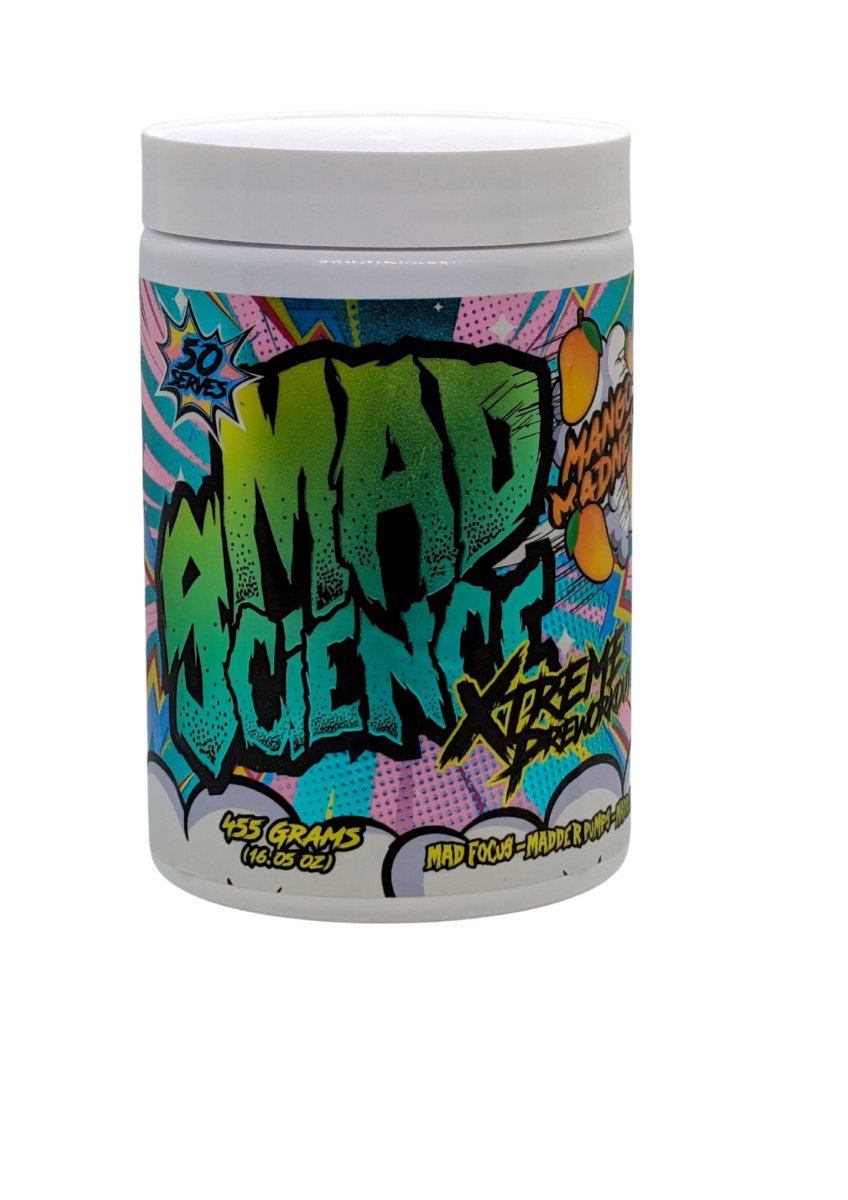 Mad Science - Xtreme Pre - Workout - Supplements - 50 Serves - Cave Sports Nutrition