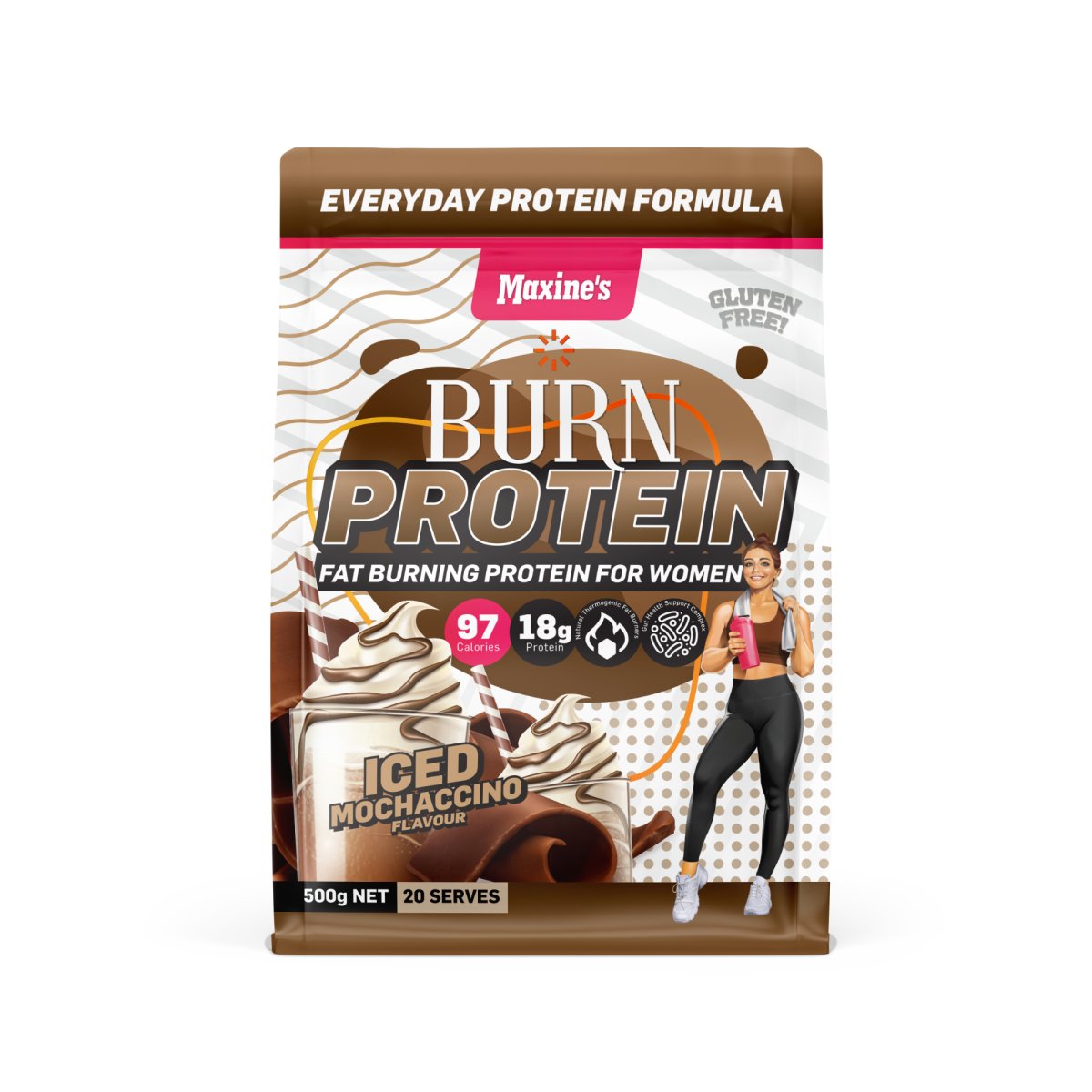 Maxine's - Burn Protein - Supplements - 500g - Cave Sports Nutrition