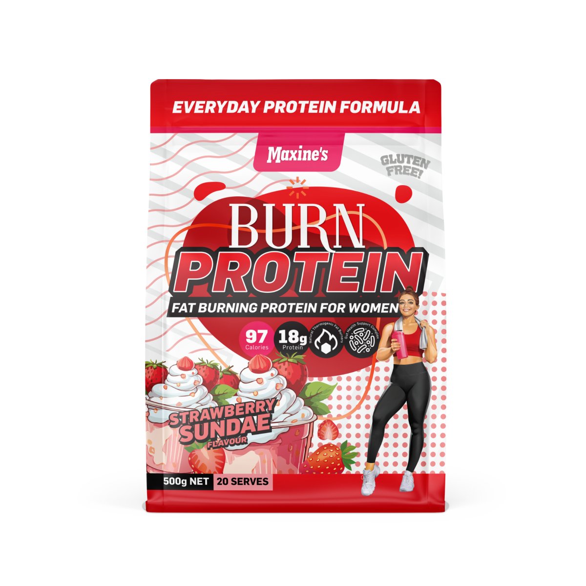 Maxine's - Burn Protein - Supplements - 500g - Cave Sports Nutrition