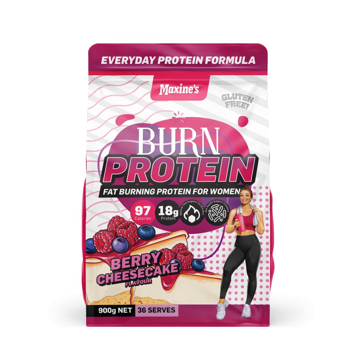 Maxine's - Burn Protein - Supplements - 900g - Cave Sports Nutrition