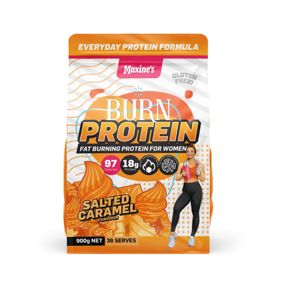 Maxine's - Burn Protein - Supplements - 900g - Cave Sports Nutrition