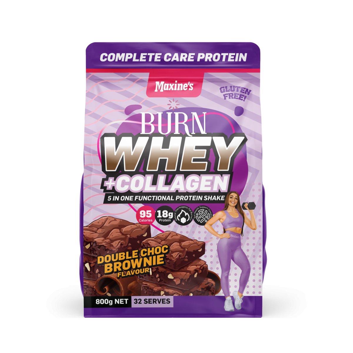 Maxine's - Burn Whey + Collagen - Supplements - 800g - Cave Sports Nutrition