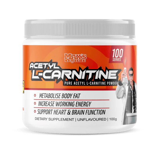 Max's Lab Series - Acetyl L - Carnitine - Supplements - 100 Serves - Cave Sports Nutrition