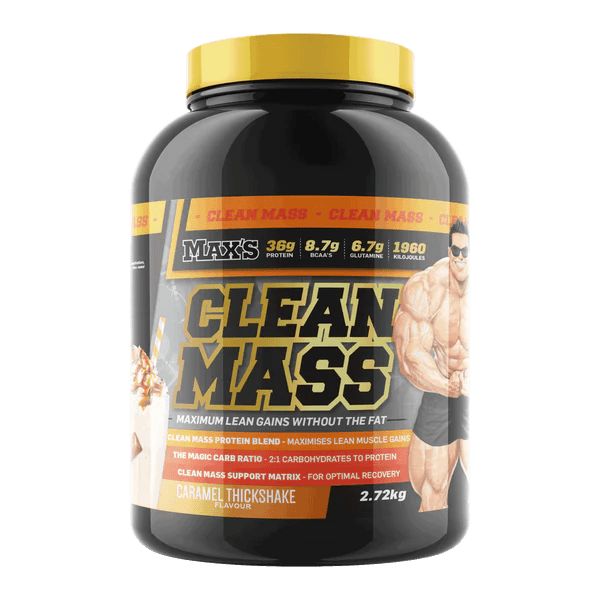 Max's Supplements - Clean Mass - Supplements - 2.72kg - Cave Sports Nutrition