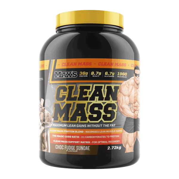 Max's Supplements - Clean Mass - Supplements - 2.72kg - Cave Sports Nutrition