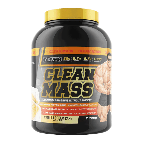 Max's Supplements - Clean Mass - Supplements - 2.72kg - Cave Sports Nutrition