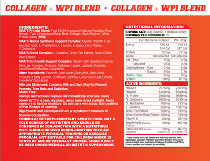 MAX’S Shred Water - Clear Protein & Collagen Formula