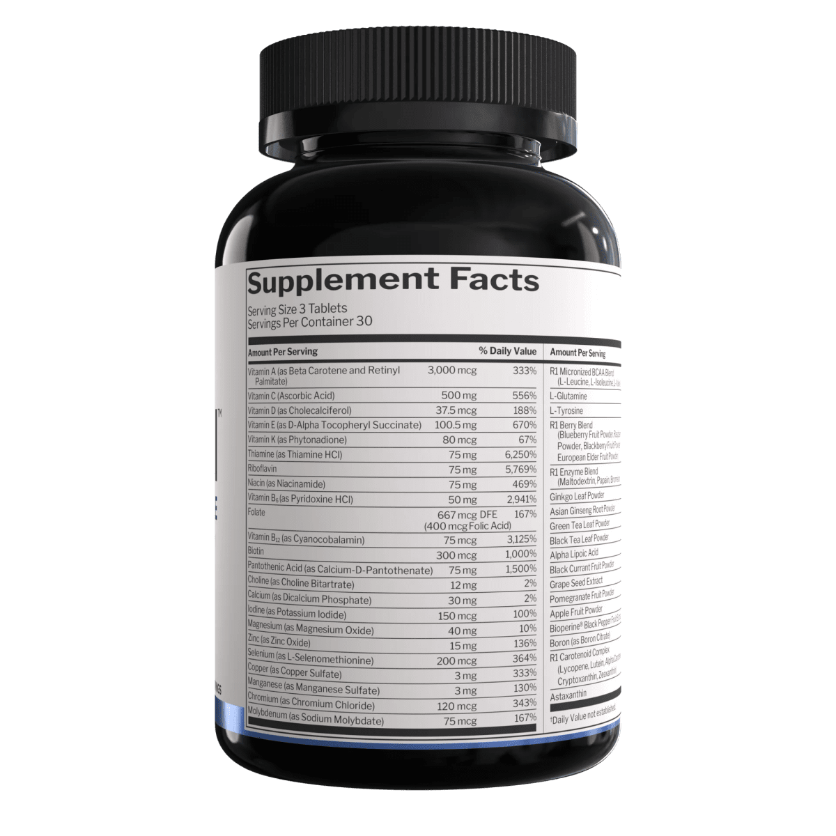 Men's Multivitamin by Rule 1 - Supplements - 30 Serves - Cave Sports Nutrition