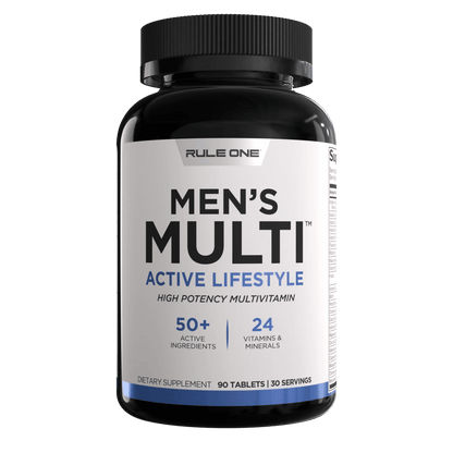 Men's Multivitamin by Rule 1 - Supplements - 30 Serves - Cave Sports Nutrition