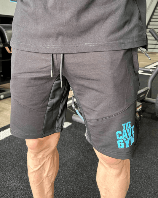Men's Shorts - Cave Merch - Merchandise - Black/Blue - Cave Sports Nutrition