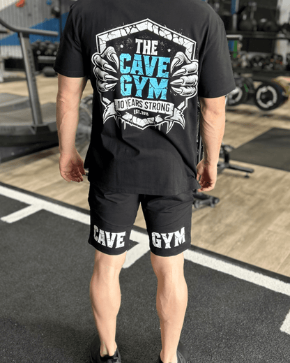 Men's Shorts - Cave Merch - Merchandise - Black/White - Cave Sports Nutrition