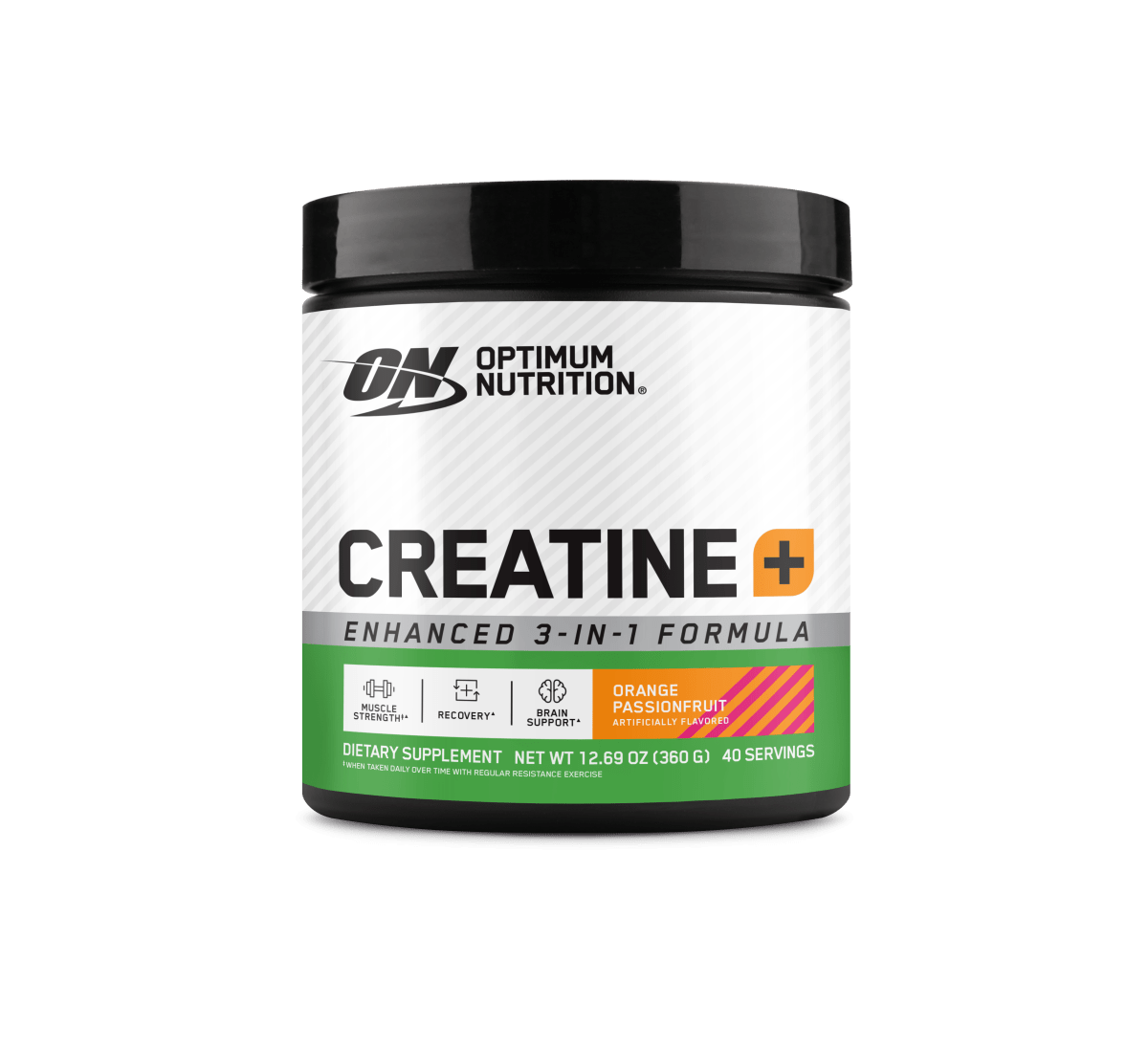 Optimum Nutrition Creatine [+] | 3 - in - 1 Creatine, Vitamins & Electrolytes - Orange Passionfruit - Cave Sports Nutrition