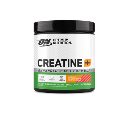 Optimum Nutrition Creatine [+] | 3 - in - 1 Creatine, Vitamins & Electrolytes - Orange Passionfruit - Cave Sports Nutrition