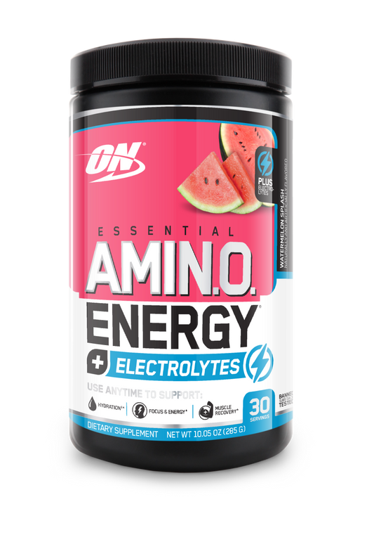 Optimum Nutrition - Essential Amino Energy + Electrolytes - Supplements - 30 Serves - Cave Sports Nutrition