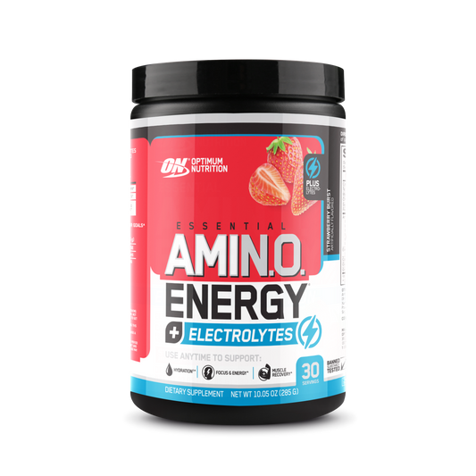 Optimum Nutrition - Essential Amino Energy + Electrolytes - Supplements - 30 Serves - Cave Sports Nutrition