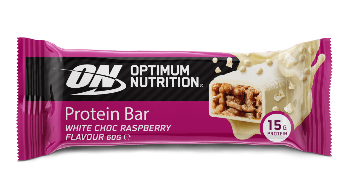 Optimum Nutrition High Protein Bar - Supplements - White Choc Raspberry - Cave Sports Nutrition