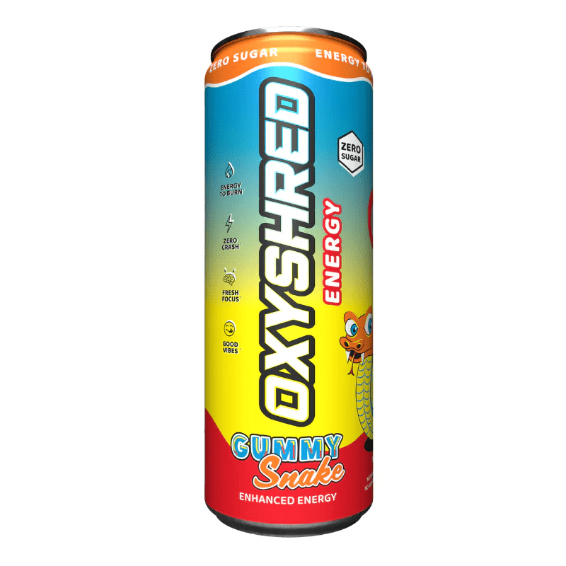 OxyShred Energy Drink by EHP Labs - Cafe - Gummy Snake - Cave Sports Nutrition