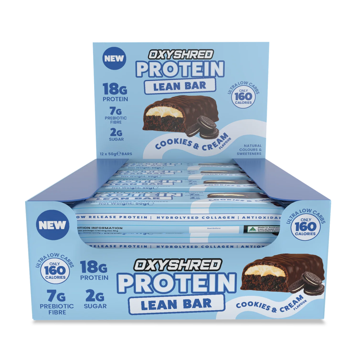 Oxyshred Lean treat bar - Supplements - Cookies & cream - Cave Sports Nutrition