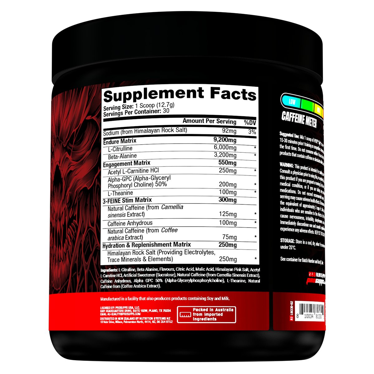 Pro Supps - Hyde Nightmare V1 - Supplements - 30 Serves - Cave Sports Nutrition