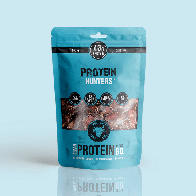 Protein Hunters - Beef Biltong - Cafe - 80g - Cave Sports Nutrition